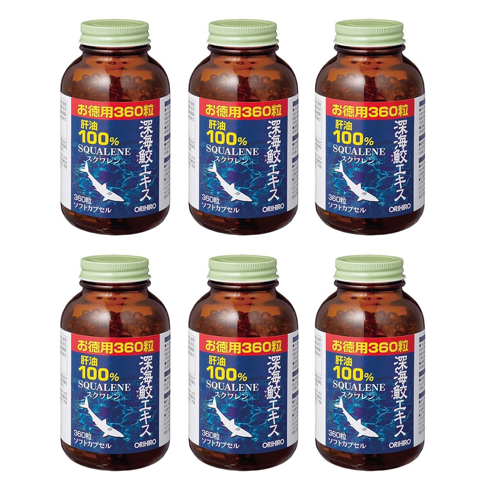 Amazon | オリヒロ 深海鮫エキス カプセル徳用 360粒 ［6点セット