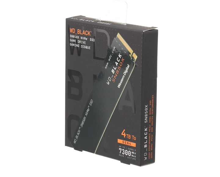 Western Digital SN850X WDS400T2X0E Hårddisk, Svart, 4 TB : Amazon