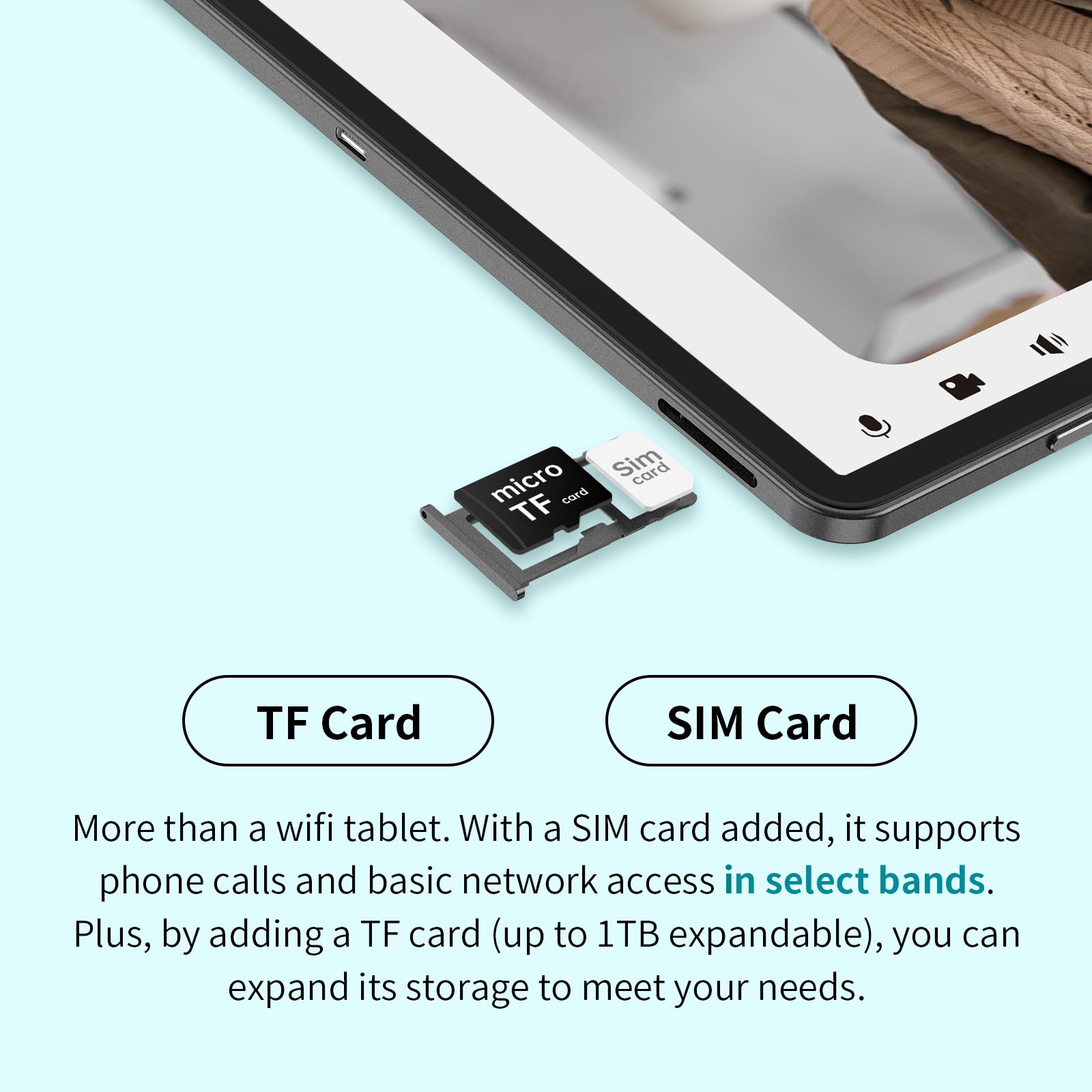 ODEA Tablet 11 Inch Android 14 Tablets, S11 Tablet 16GB + 256GB