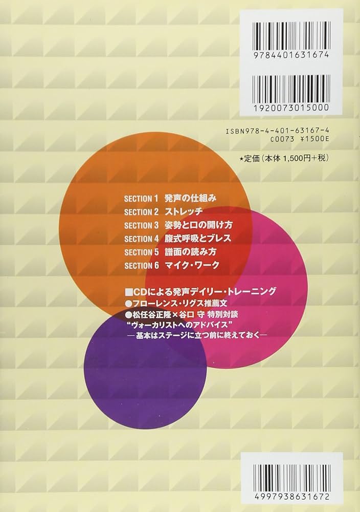 ヴォイトレ本! ヴォーカリストのためのヴォイストレーニング(CD付