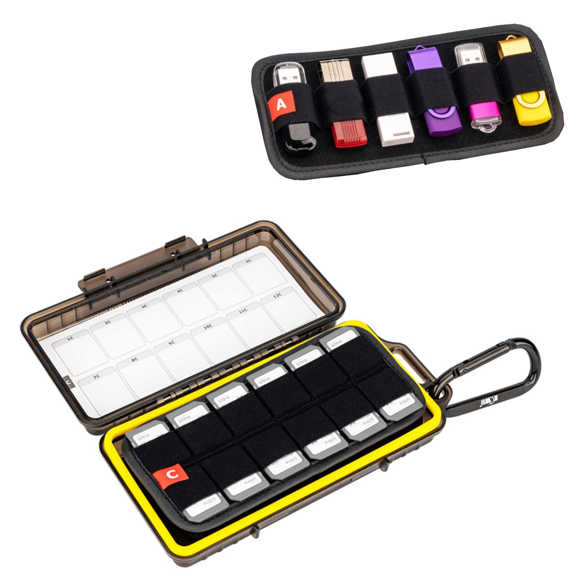 Amazon.co.jp: KIWIFOTOS USBメモリ メモリーカードケース 大容量 USB