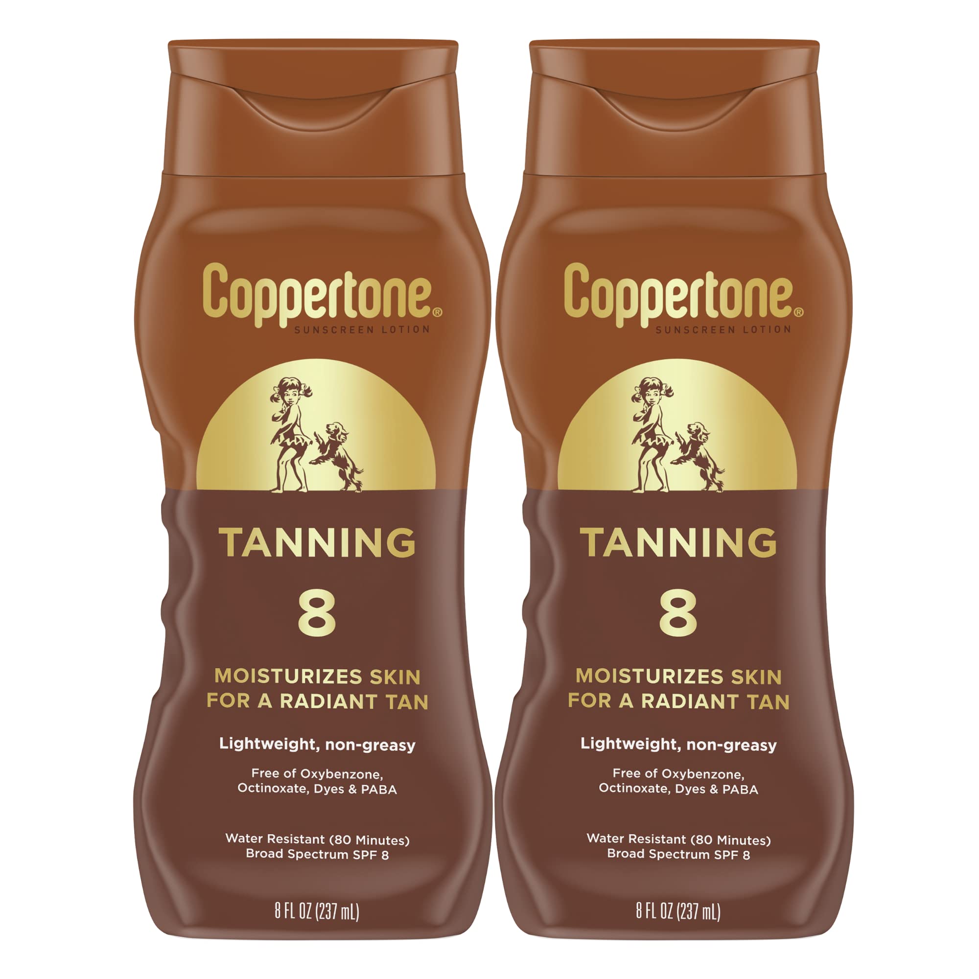 Amazon.com: Coppertone Sunscreen Tanning Lotion SPF 8, Lightweight