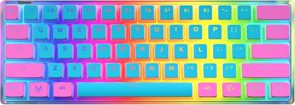 Amazon.co.jp: Blue Clix Cotton Candy 60%メカニカルキーボード