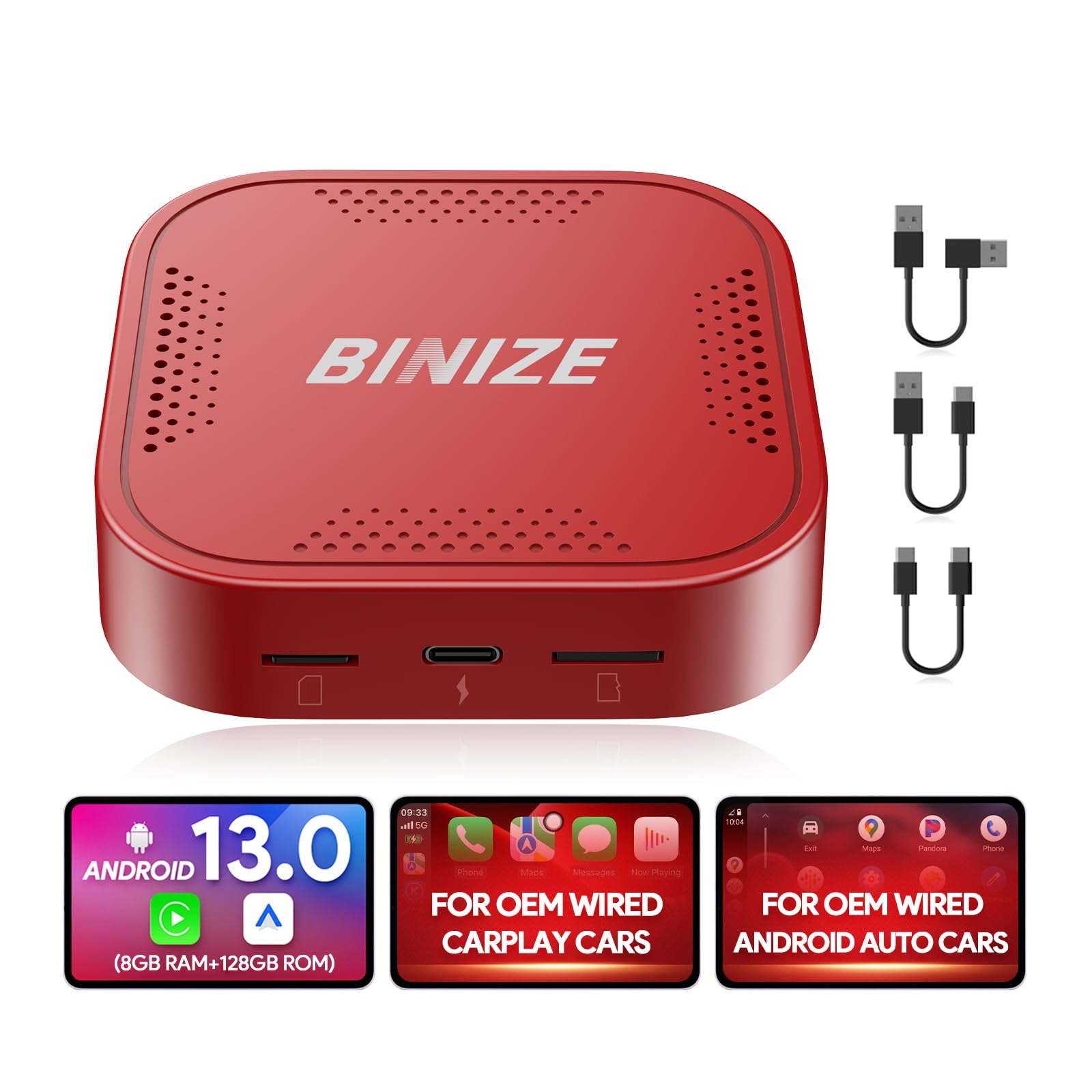 Amazon.com: Binize Carplay Ai Box Android 13 AndroidAuto AI Box