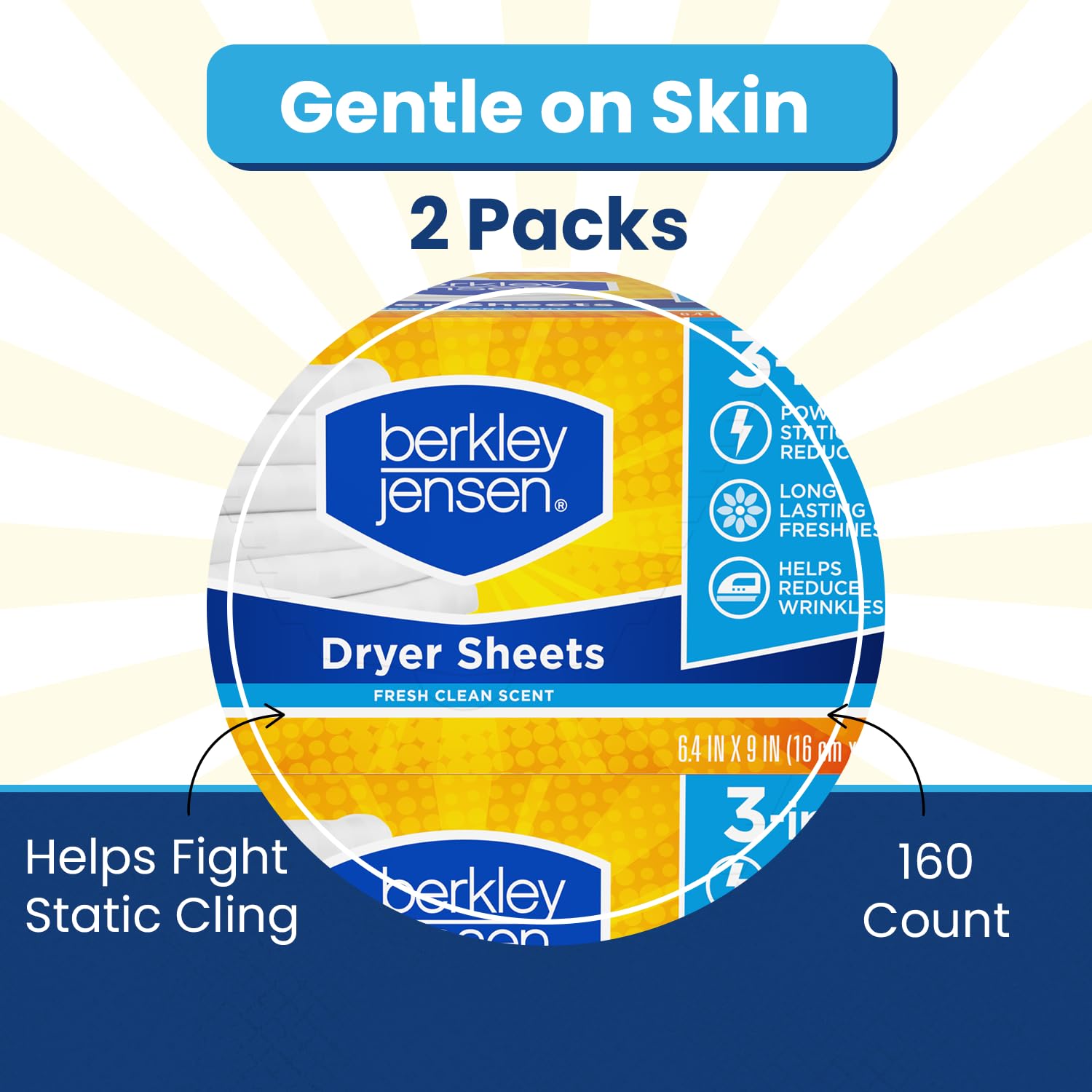 Amazon.com: Berkley Jensen Soft and Fresh Dryer Sheets, 320 Sheets