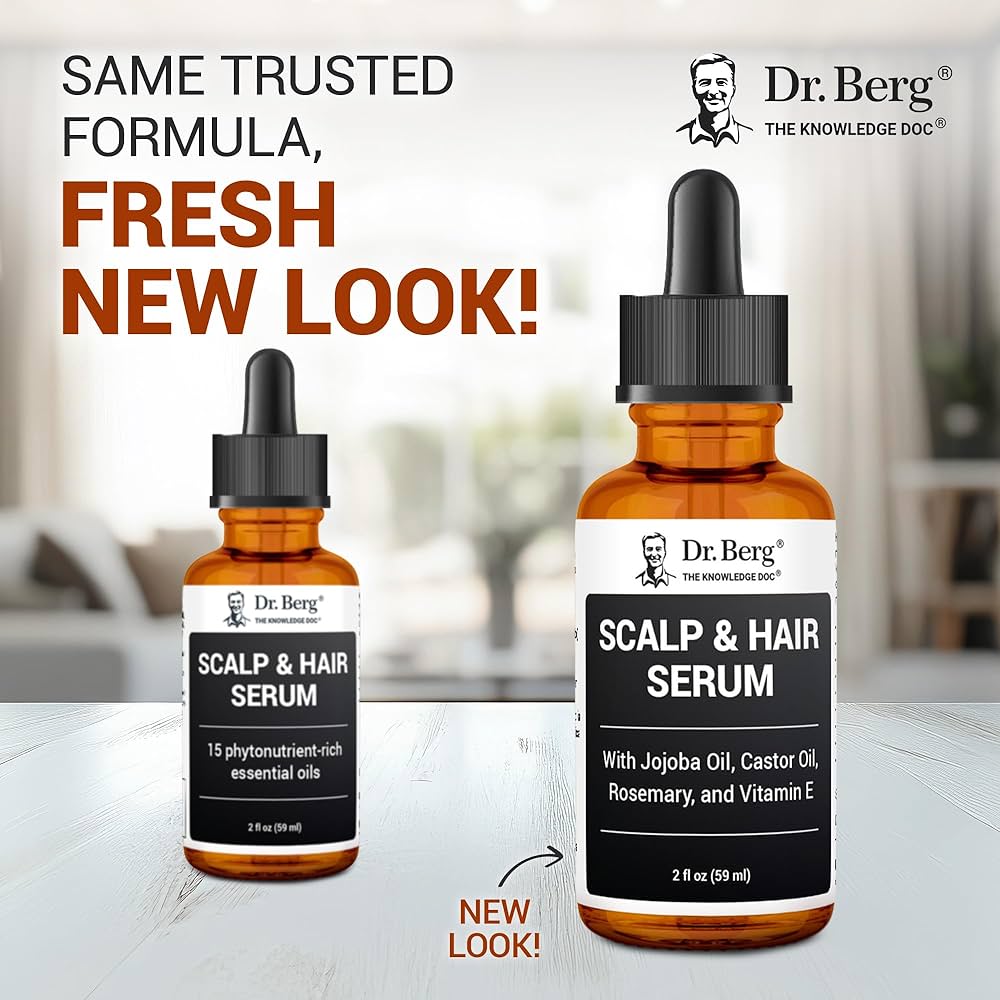 Amazon.com: Dr. Berg Scalp & Hair Serum (Improved Formula) with