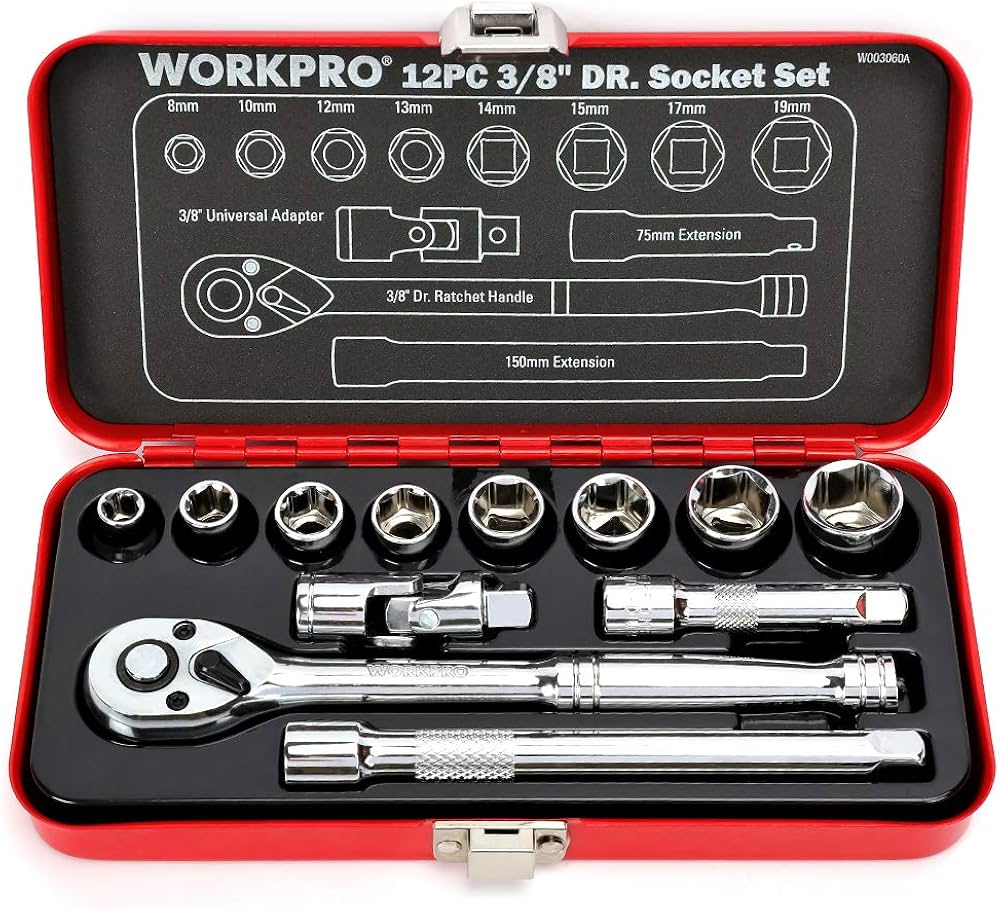 Amazon.co.jp: WORKPRO ソケットレンチセット ガレージツールセット