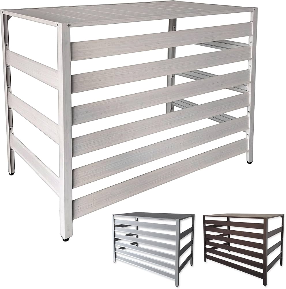 Amazon | ALMAX アルマックス アルミ製 エアコン室外機カバー 幅114cm