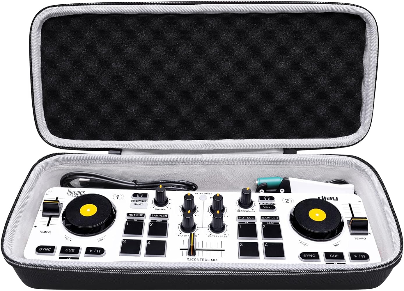 Amazon.com: XANAD Hard Case for Hercules DJ Control Mix 2/1 or