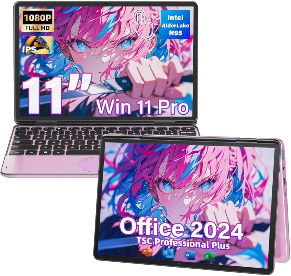 Amazon.co.jp: 【Office 2024搭載】 2in1ノートパソコン 10.95インチ