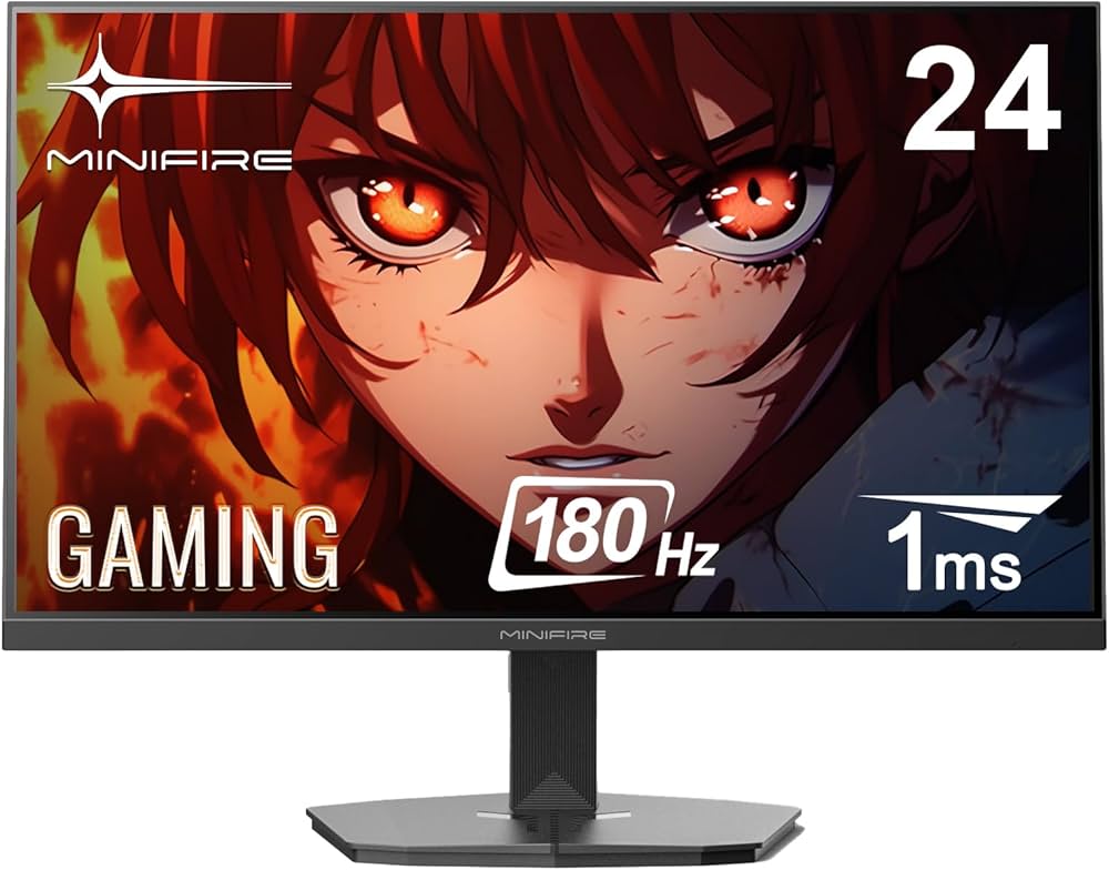 Amazon.co.jp: Minifire ゲーミングモニター 24インチ 180Hz 内蔵