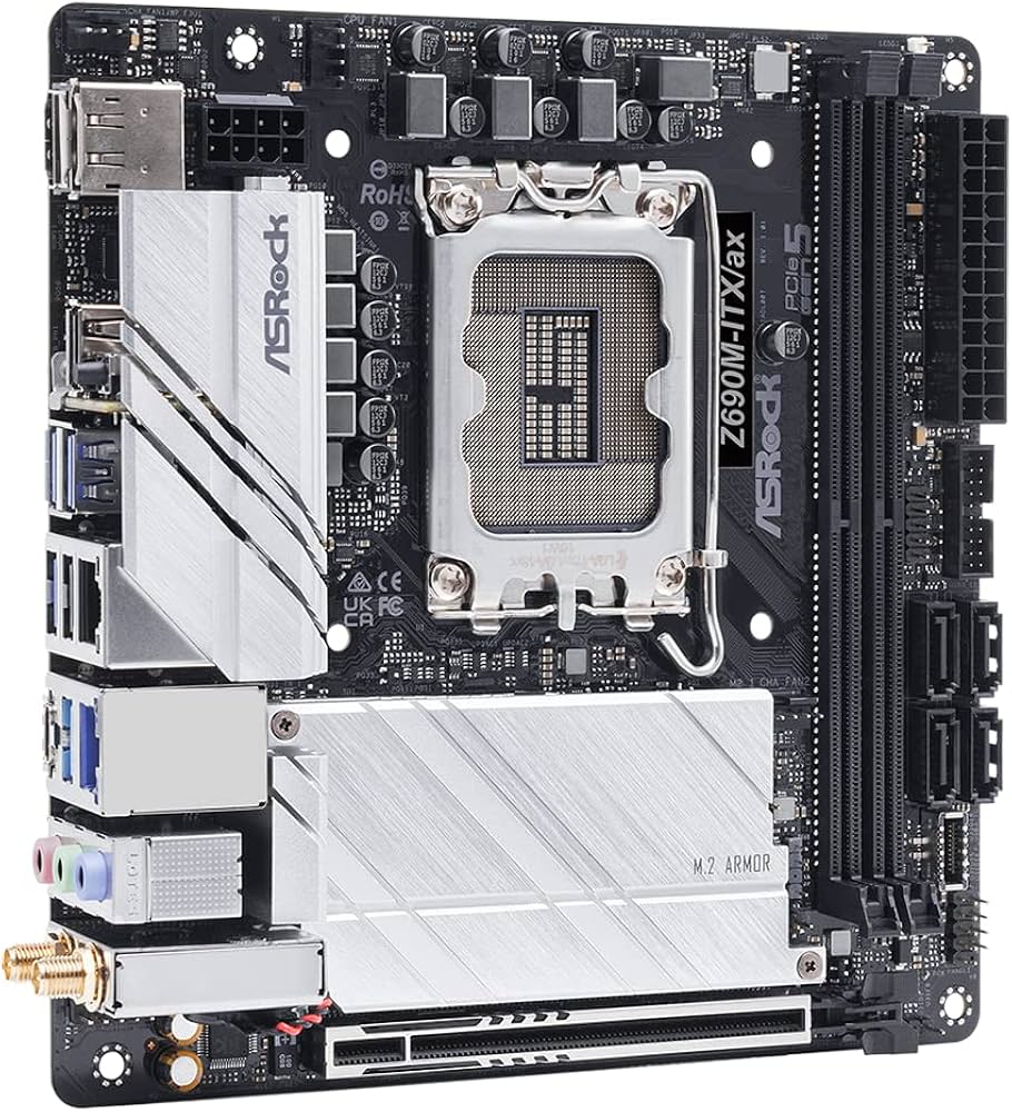 Amazon | ASRock マザーボード Z690M-ITX/ax Intel 第12世代 CPU
