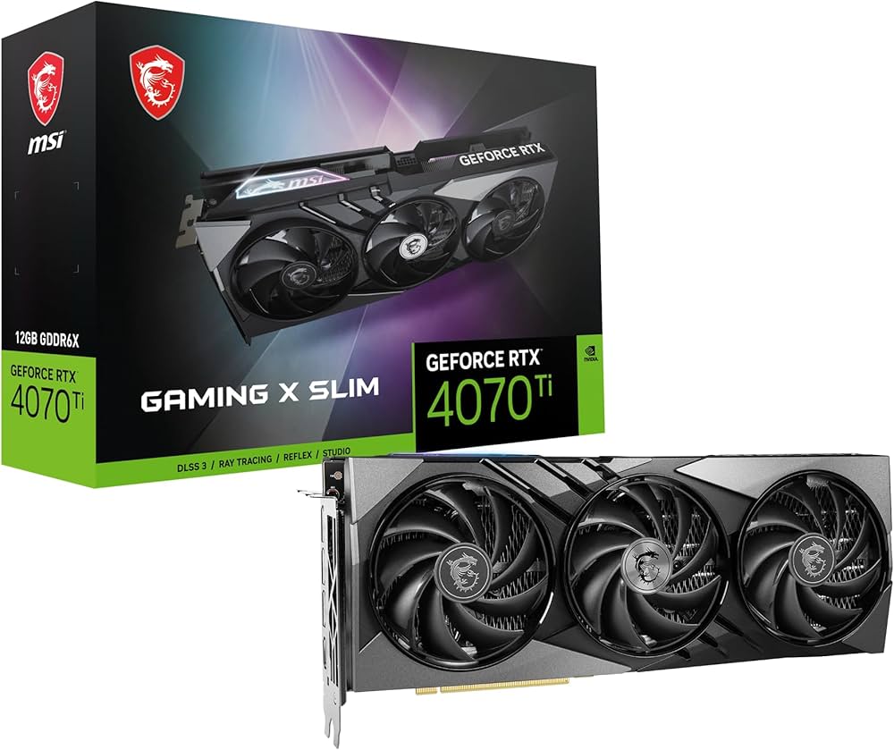 Amazon | MSI GeForce RTX 4070 Ti GAMING X SLIM 12G グラフィック