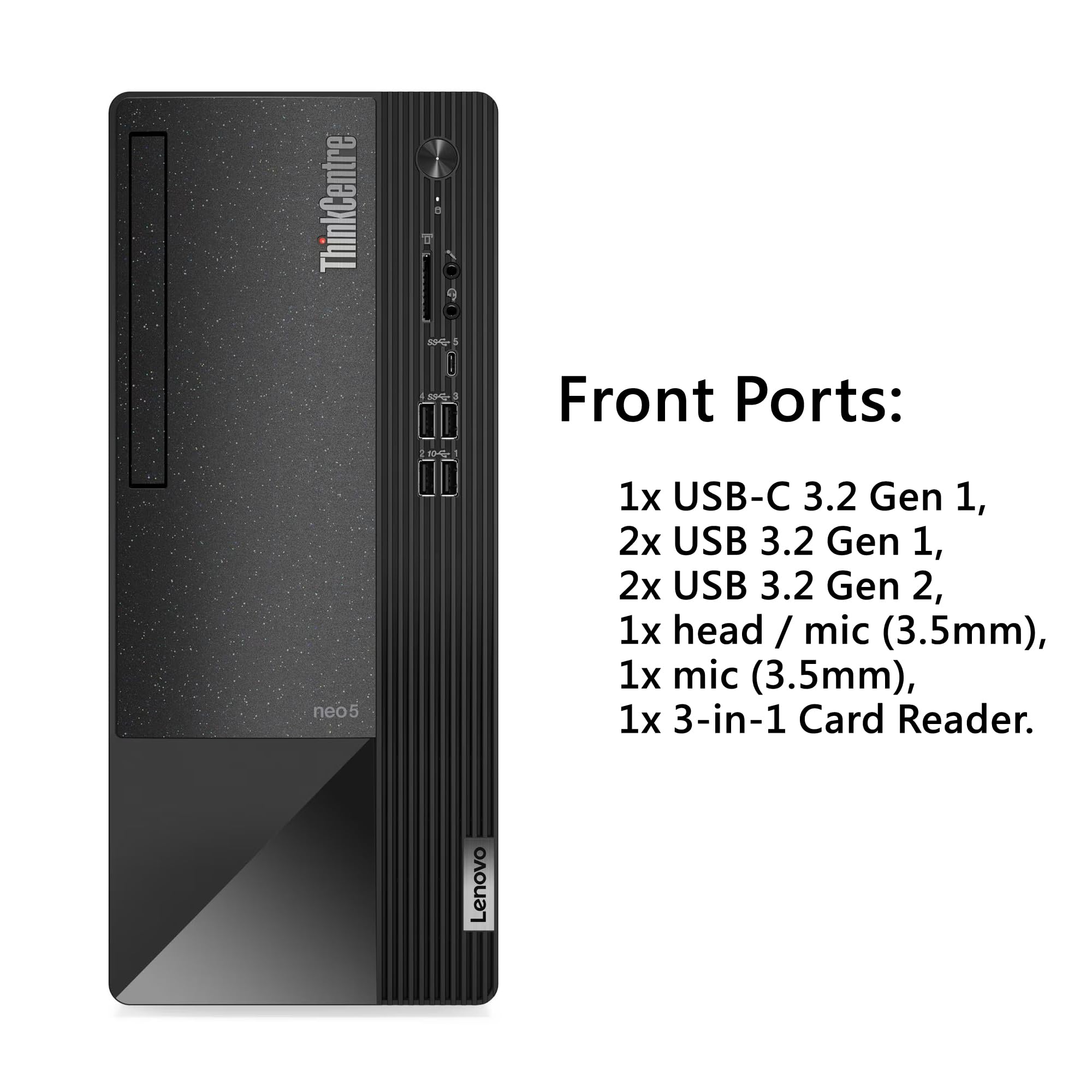 Amazon.com: Lenovo ThinkCentre Neo 50t Tower Desktop Computer, 16