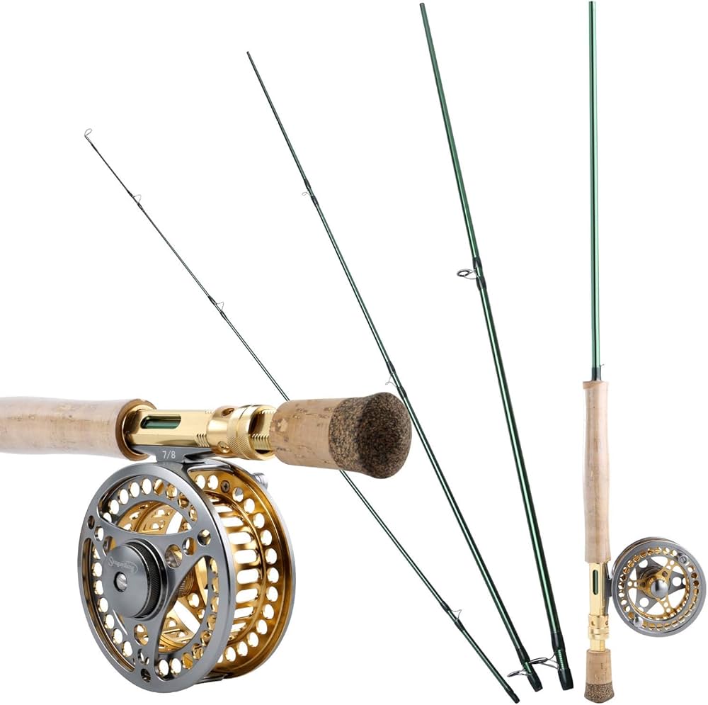 Amazon | 釣り竿 2.7M 9フィート7/8フライフィッシングロッドコンボ