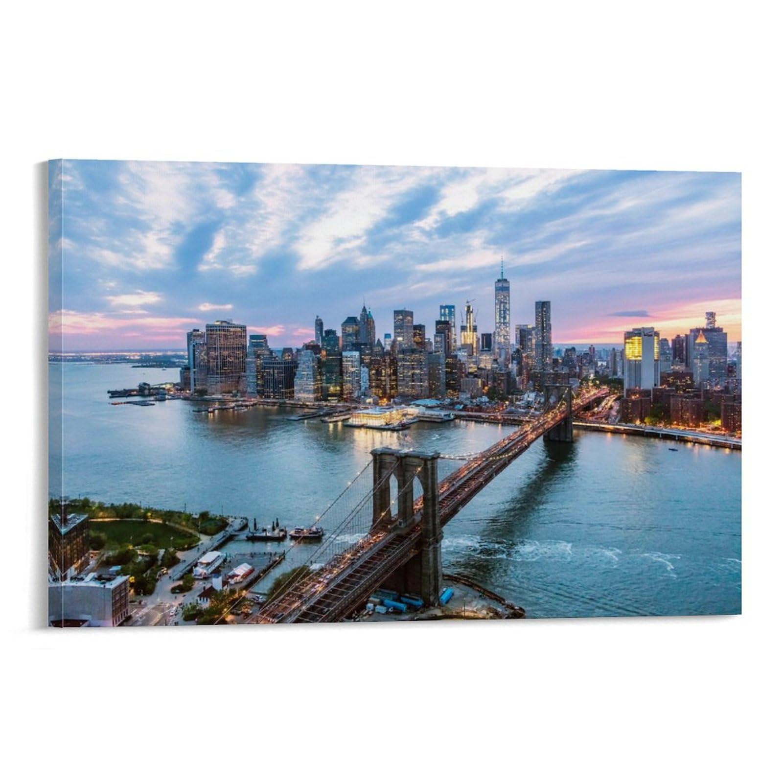 Amazon.co.jp: ニューヨーク市マンハッタンブルックリン橋の風景