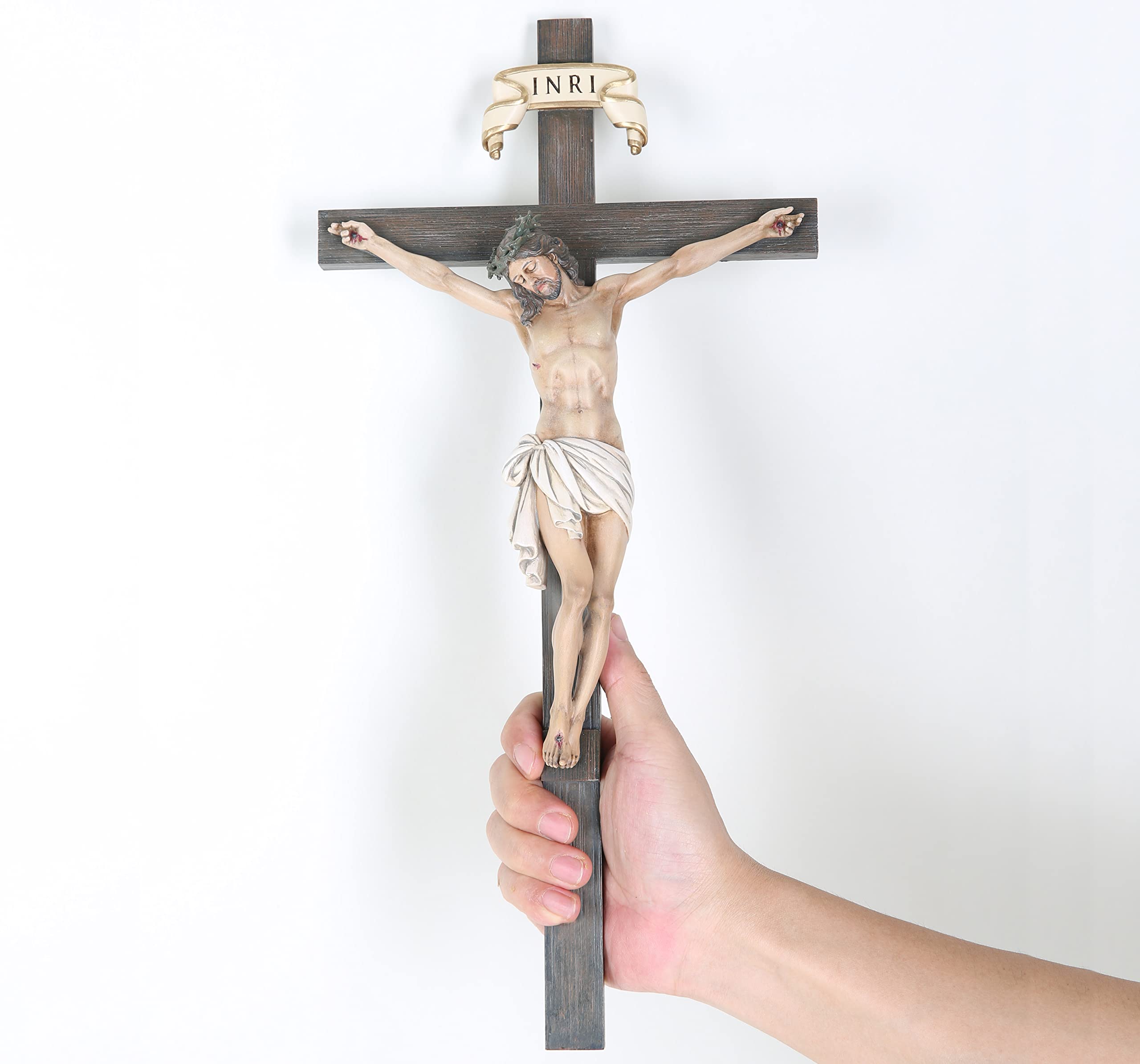 Amazon.co.jp: BCカトリック十字架壁十字架 高さ16インチ イエス