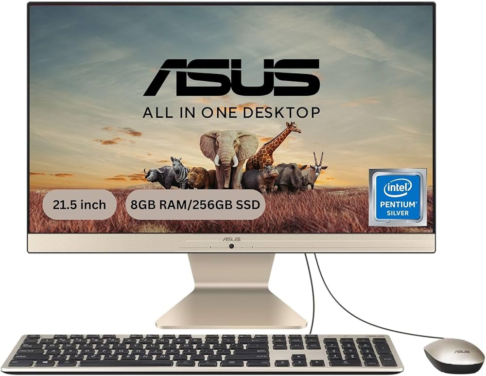 ASUS Vivo AiO V222, 4 core Intel Pentium Silver J5040, 21.5