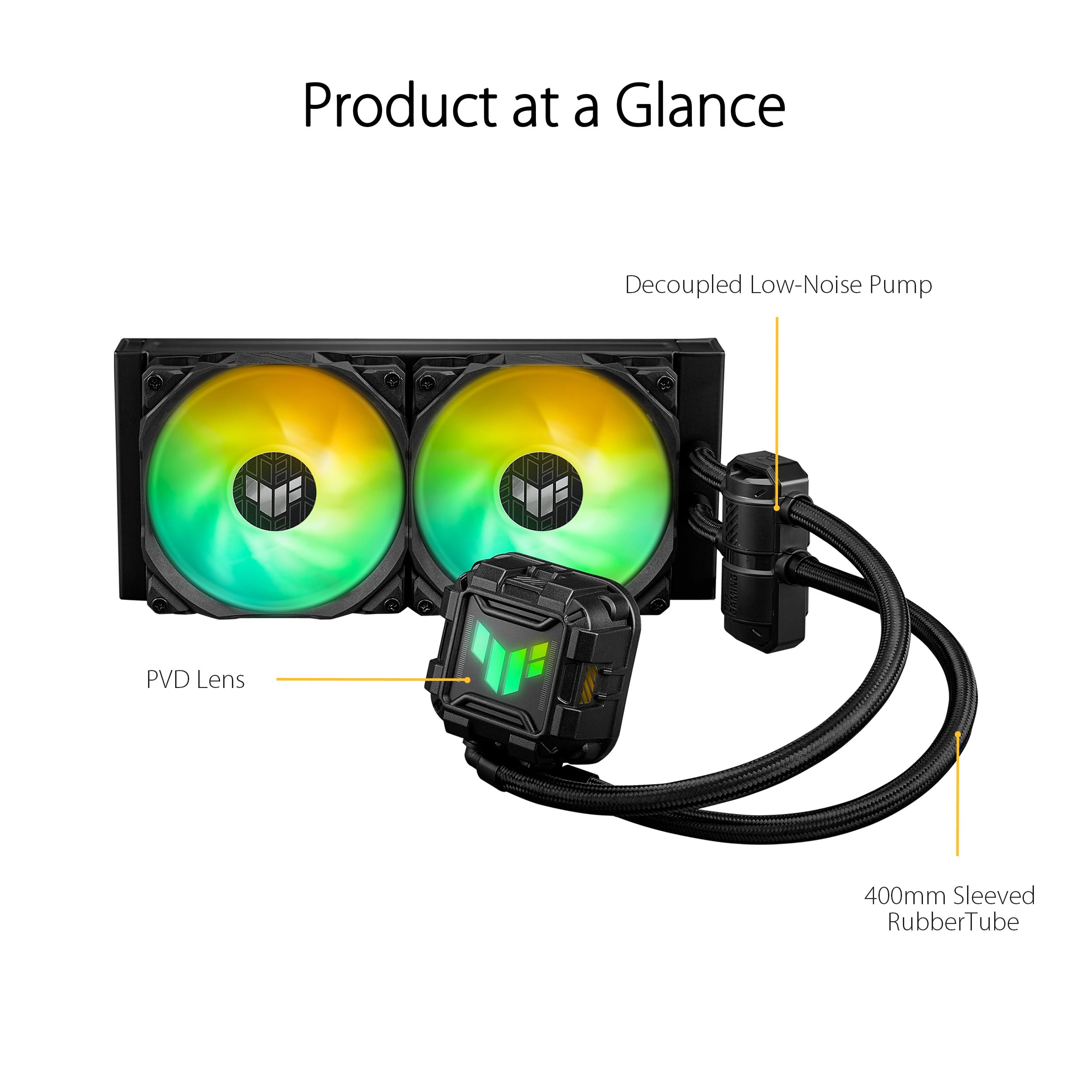 ASUS TUF Gaming LC II 240 ARGB All-in-One Liquid CPU Coolers with