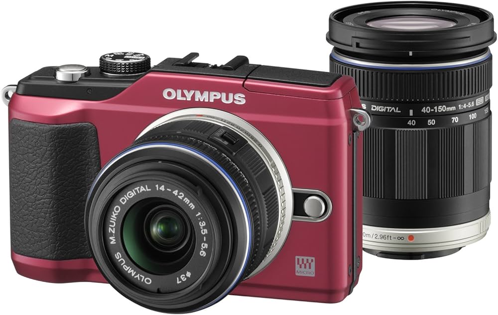 Amazon | OLYMPUS ミラーレス一眼 E-PL2 ダブルズームキット レッド E