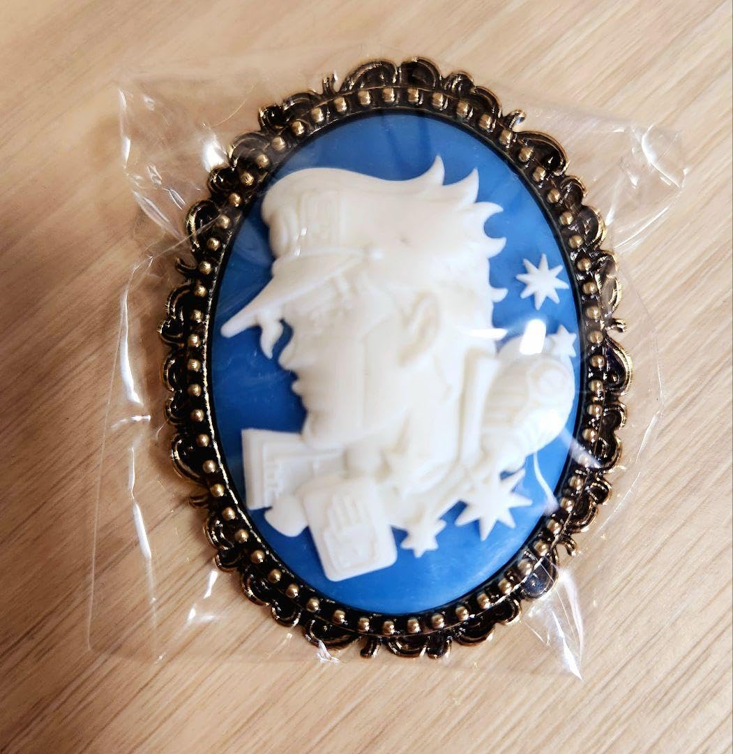 空条承太郎 ブローチ カメオ ジョジョ展 ジョジョワールド カメオ風