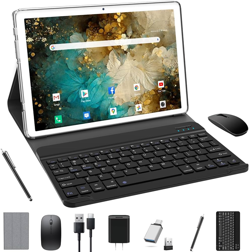 Amazon.co.jp: 2024 NEWアップグレード版 Android 2IN1タブレット10