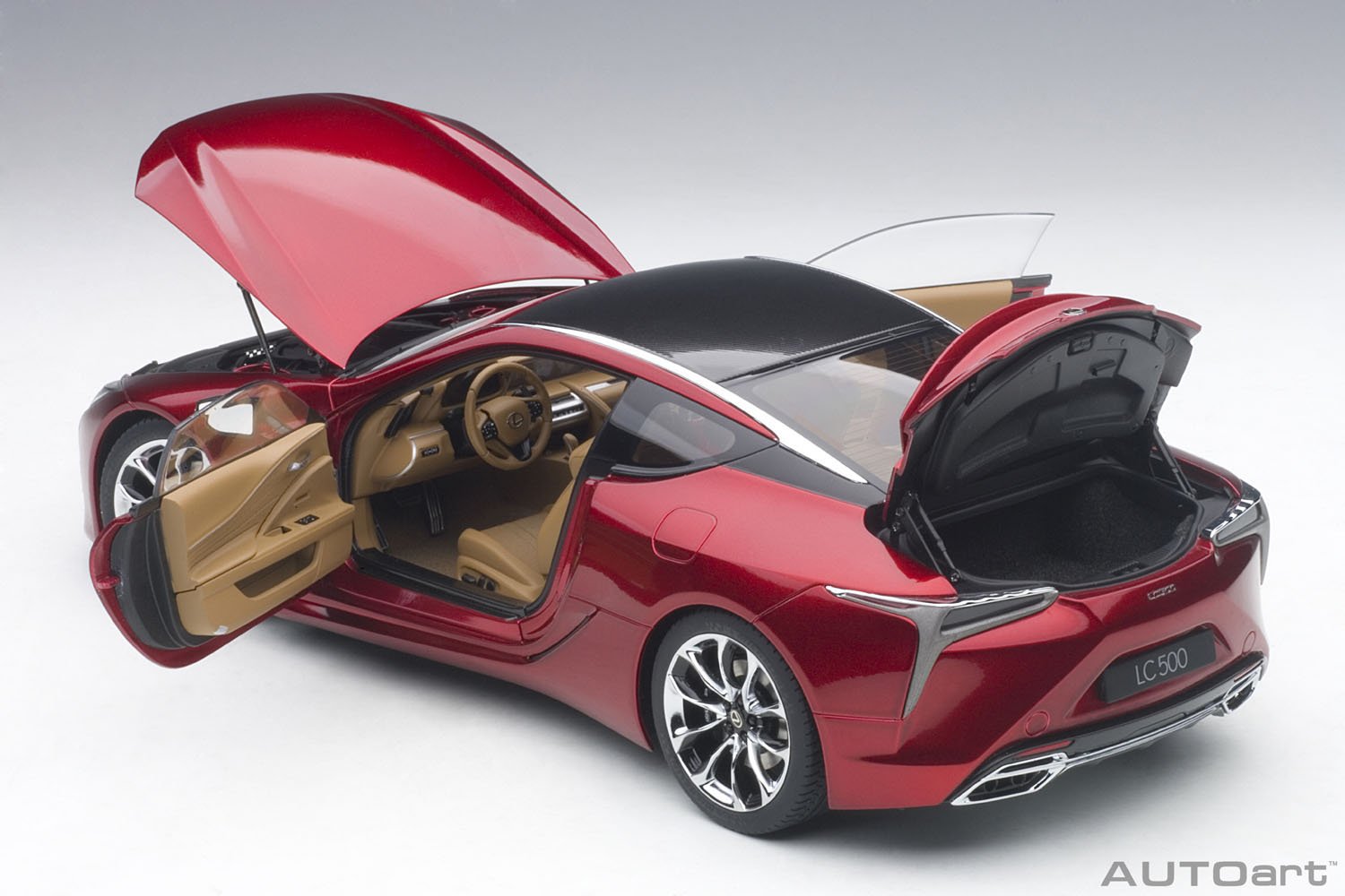 Amazon | AUTOart 1/18 レクサス LC500 メタリック・レッド インテリア