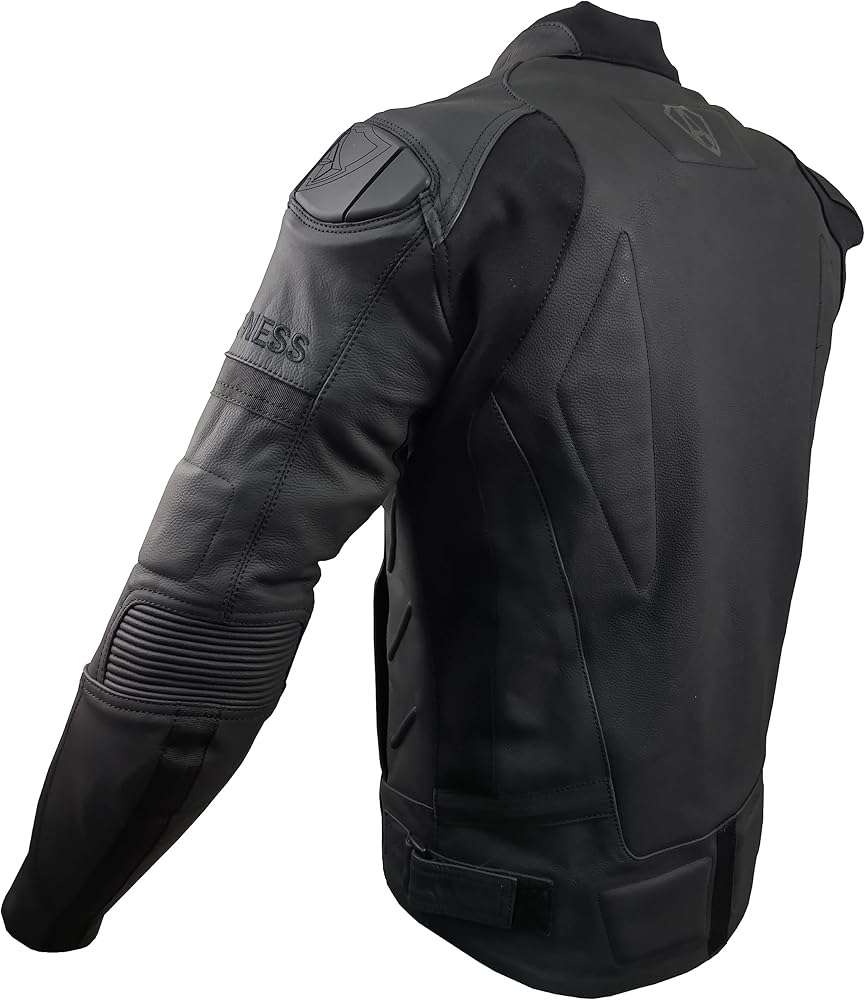 Amazon.co.jp: ARLENNESS COW LEATHER MESH JACKET LJ-181312-AN BLACK