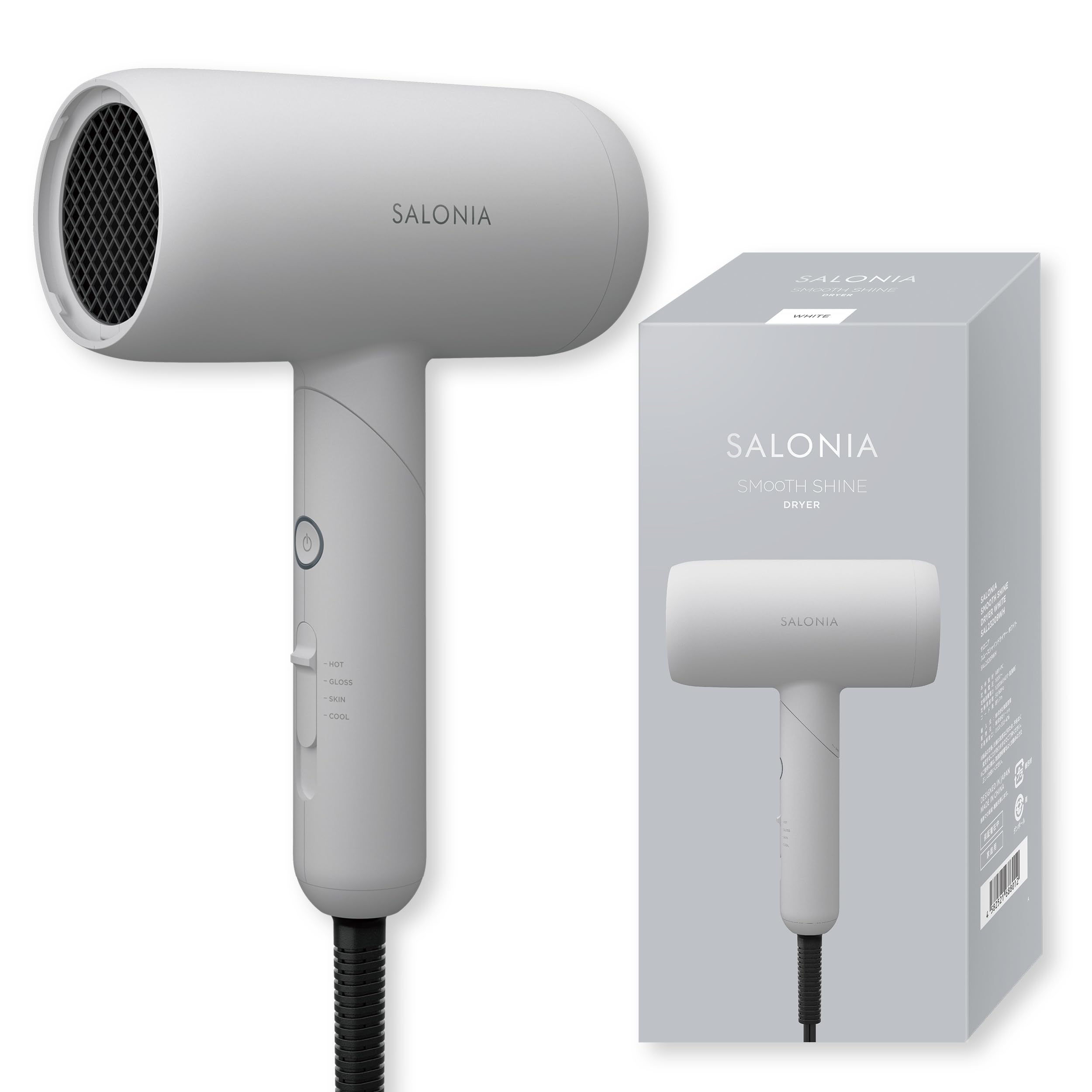 Amazon | SALONIA サロニア スムースシャイン ドライヤー 大風量 速乾