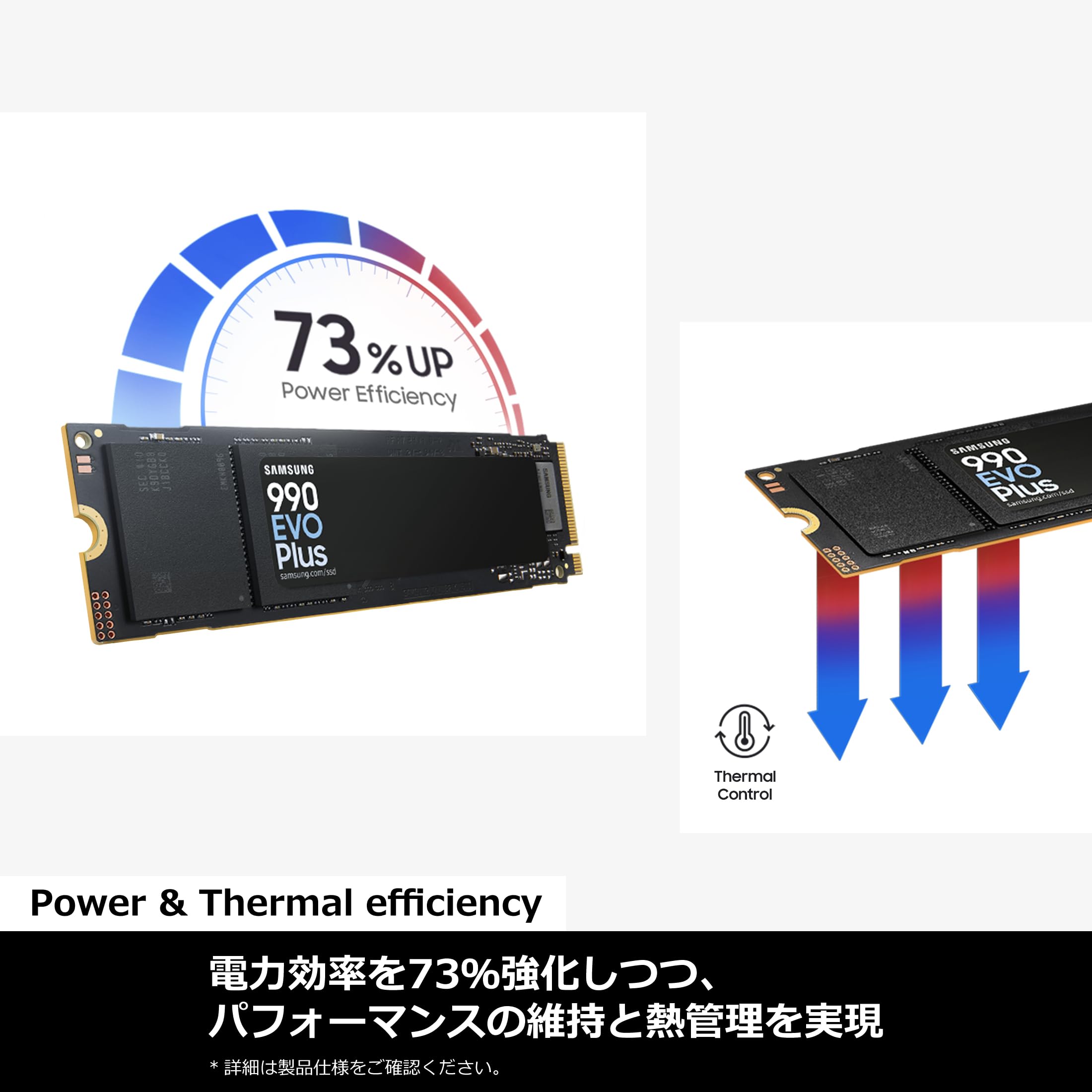 Amazon.co.jp: Samsung 990 EVO Plus 1TB PCIe Gen 4.0 ×4 NVMe M.2