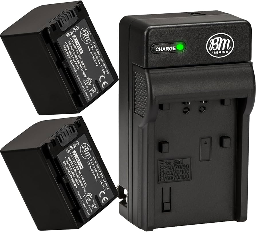 Amazon.com : NPFV70 Battery & Charger Kit for Sony DCR-SX63 DCR