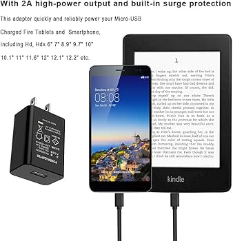 Amazon.co.jp: Kindle充電用充電器、PSE認定2A ACアダプター（5