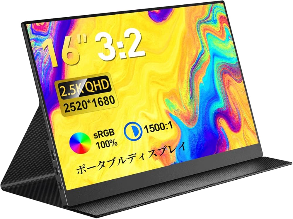Amazon.co.jp: モバイルモニター CNBANAN 16インチ 3:2画像比 光沢IPS