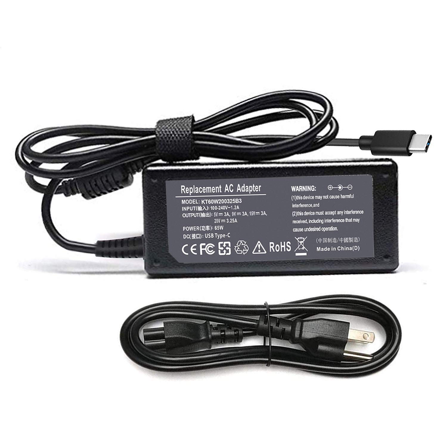 Amazon.com: 65W 45W USB C Charger for Dell Chromebook 3100 5190
