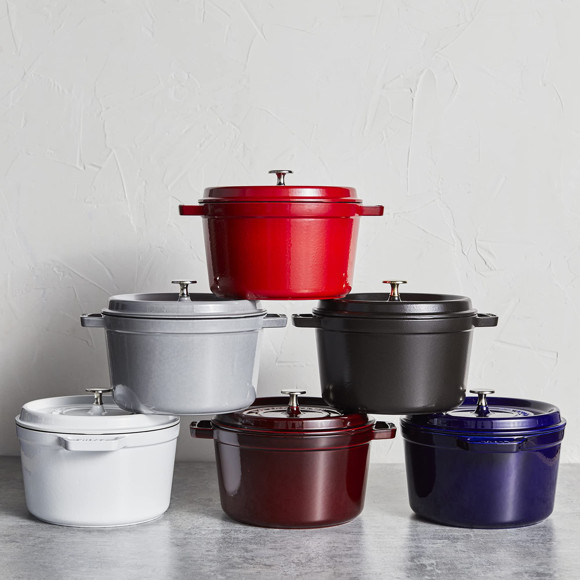 Amazon.co.jp: Staub (ストウブ) 鋳鉄製ダッチオーブン 高さ5クォート