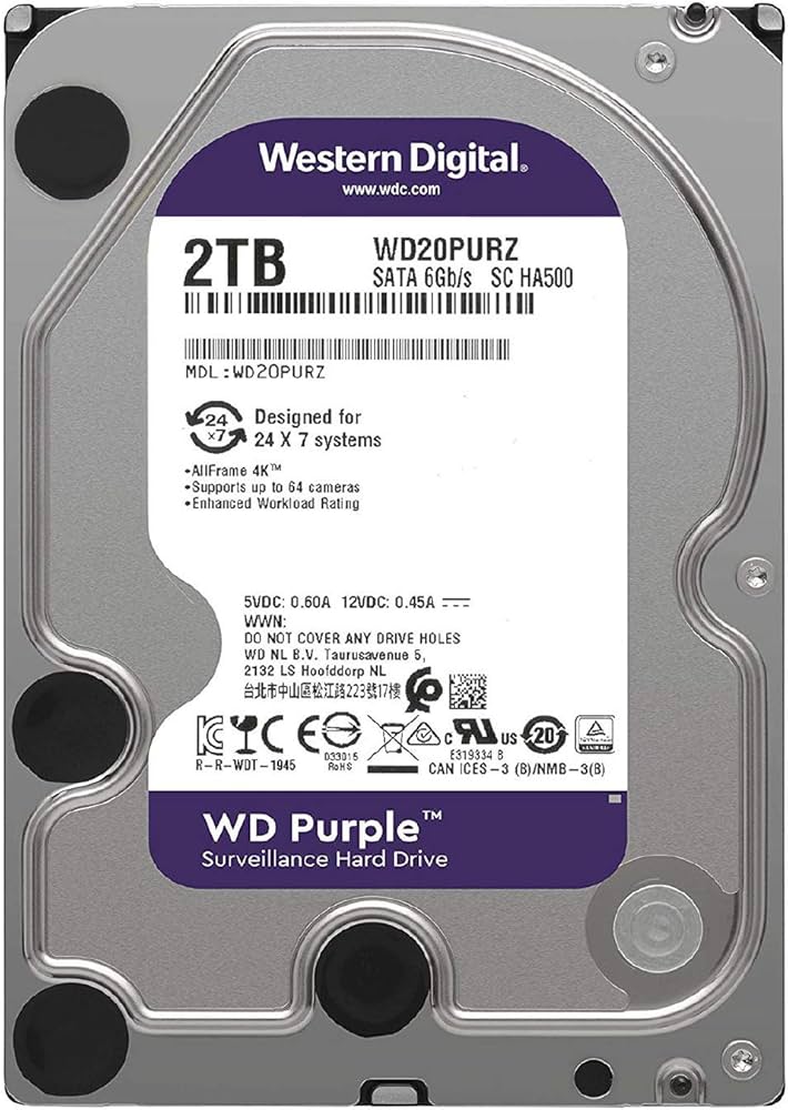 Amazon | Western Digital ウエスタンデジタル 内蔵 HDD 2TB WD Purple