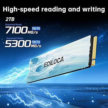 Amazon.com: Ediloca EN880E M.2 SSD 2TB NVMe SSD M2 2280 PCIe Gen