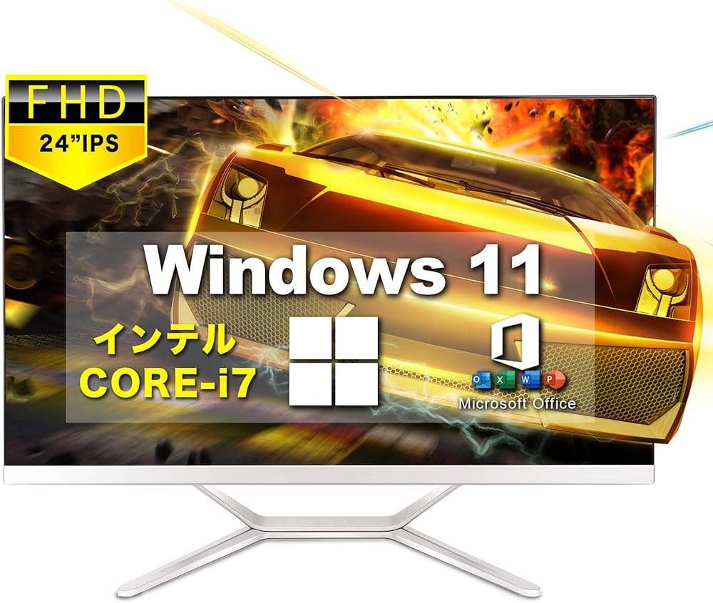 Amazon.co.jp: VETESA 一体型PC 24型フルHD液晶一体型 デスクトップ