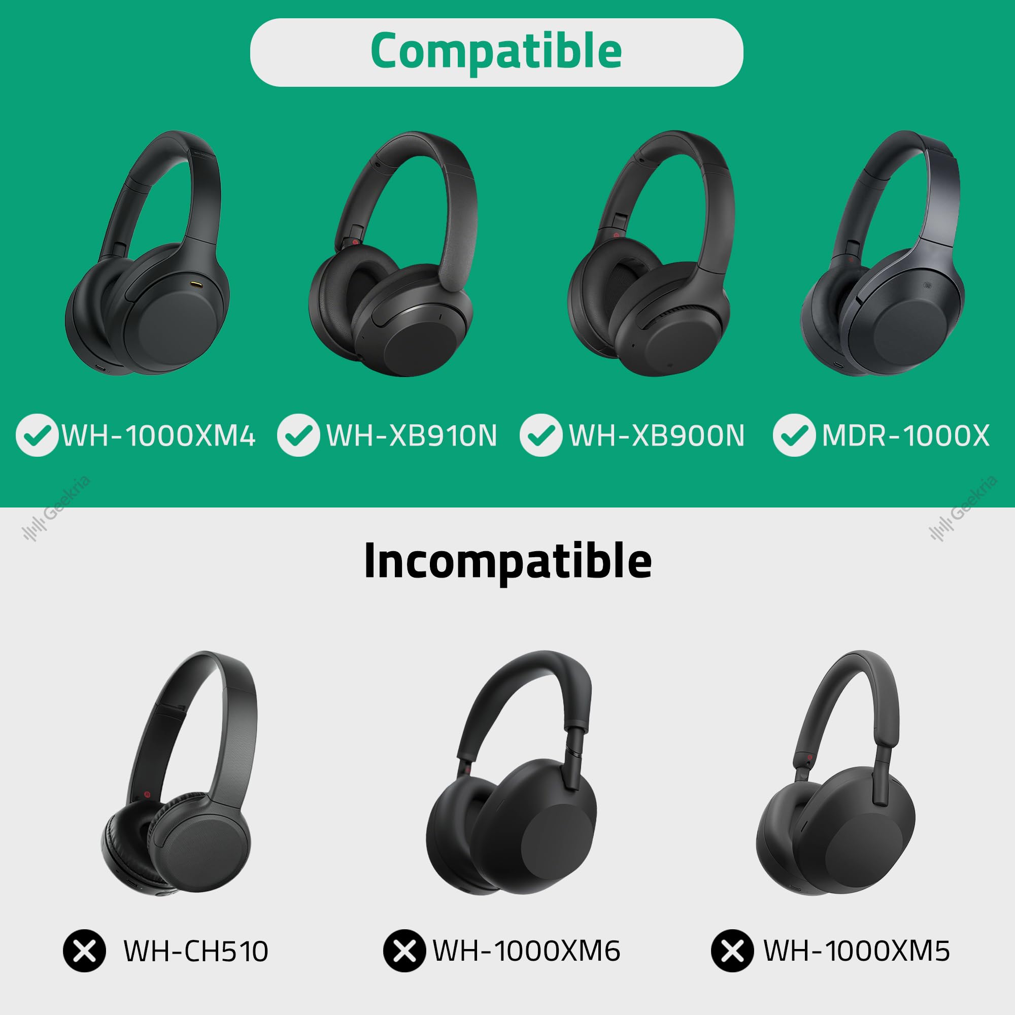 Amazon | Geekria ケース ソニー Sony WH-1000XM4, WH-XB910N, MDR