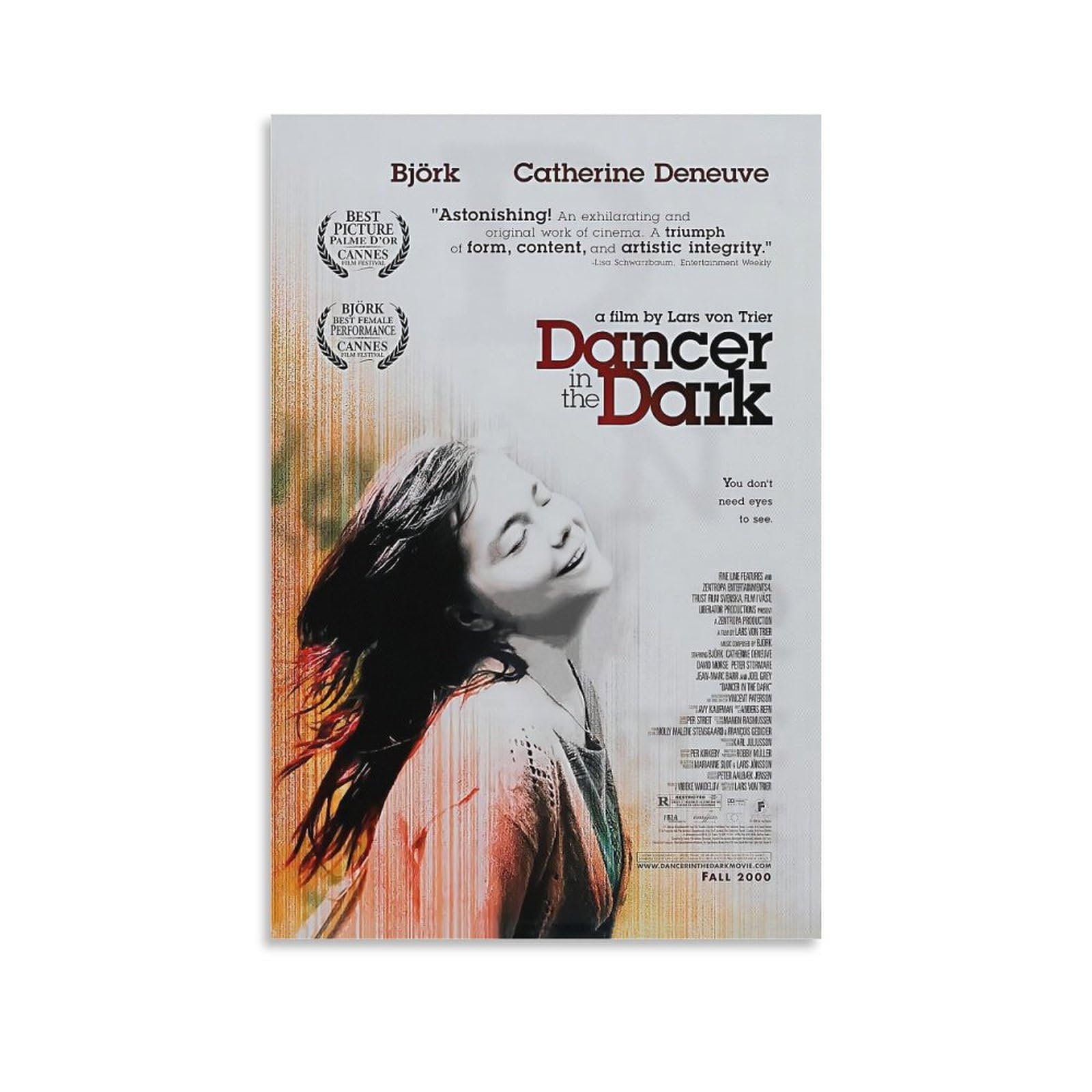 Amazon.co.jp: ダンサーインザダーク映画ポスター キャンバス プリント