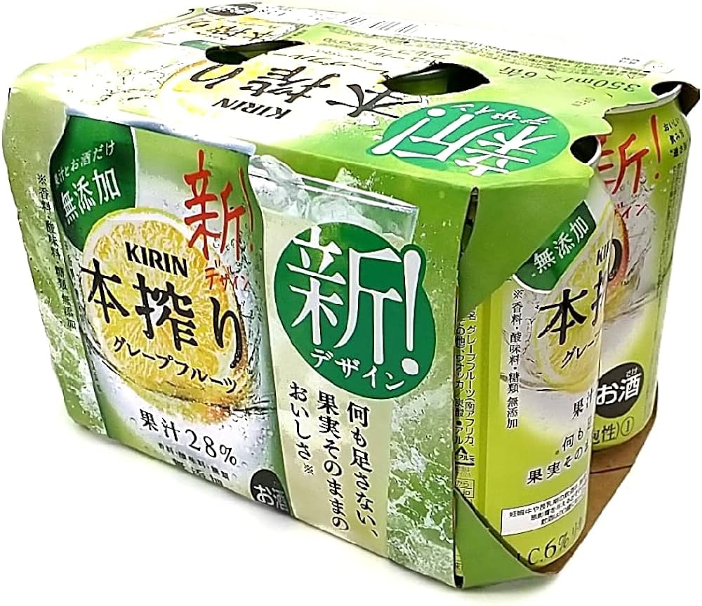 Amazon.co.jp: キリン 本搾りグレープフルーツ 350ml×6缶パック : 食品