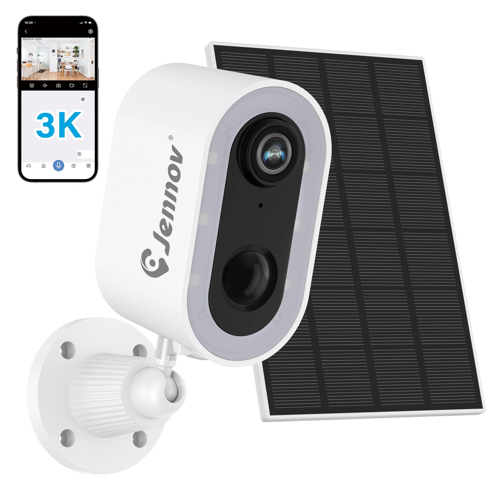 Amazon.co.jp: 【完全無線】 Jennov 防犯カメラ ワイヤレス 屋外