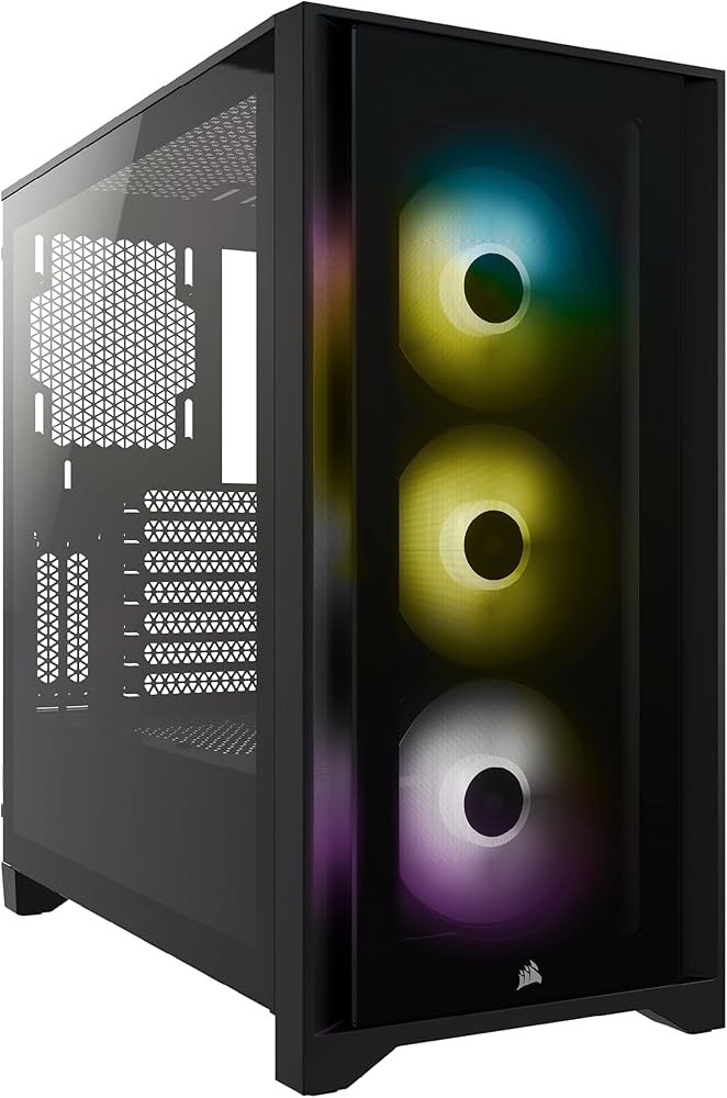 Amazon | CORSAIR iCUE 4000X RGB 強化ガラス製ミドルタワー ATX PC