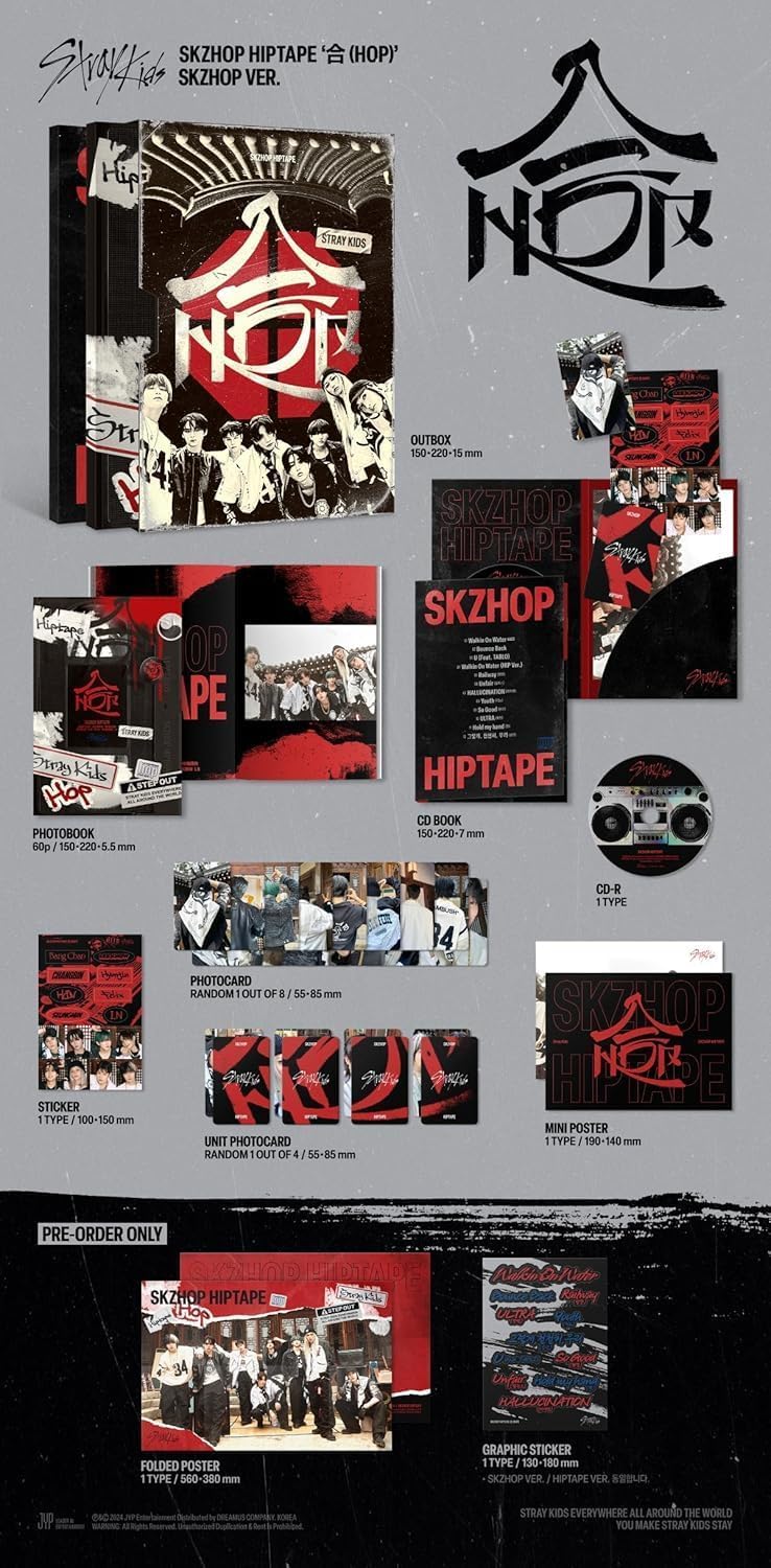 Amazon.com: Stray Kids HOP Album (SKZHOP Ver.) 10th Mini Album