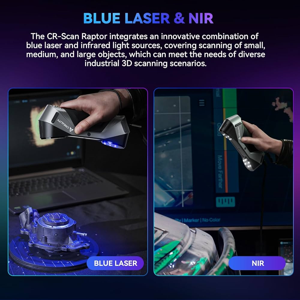 Amazon | Creality CR-Scan Raptor 3Dスキャナー 3Dプリント用、0.02mm