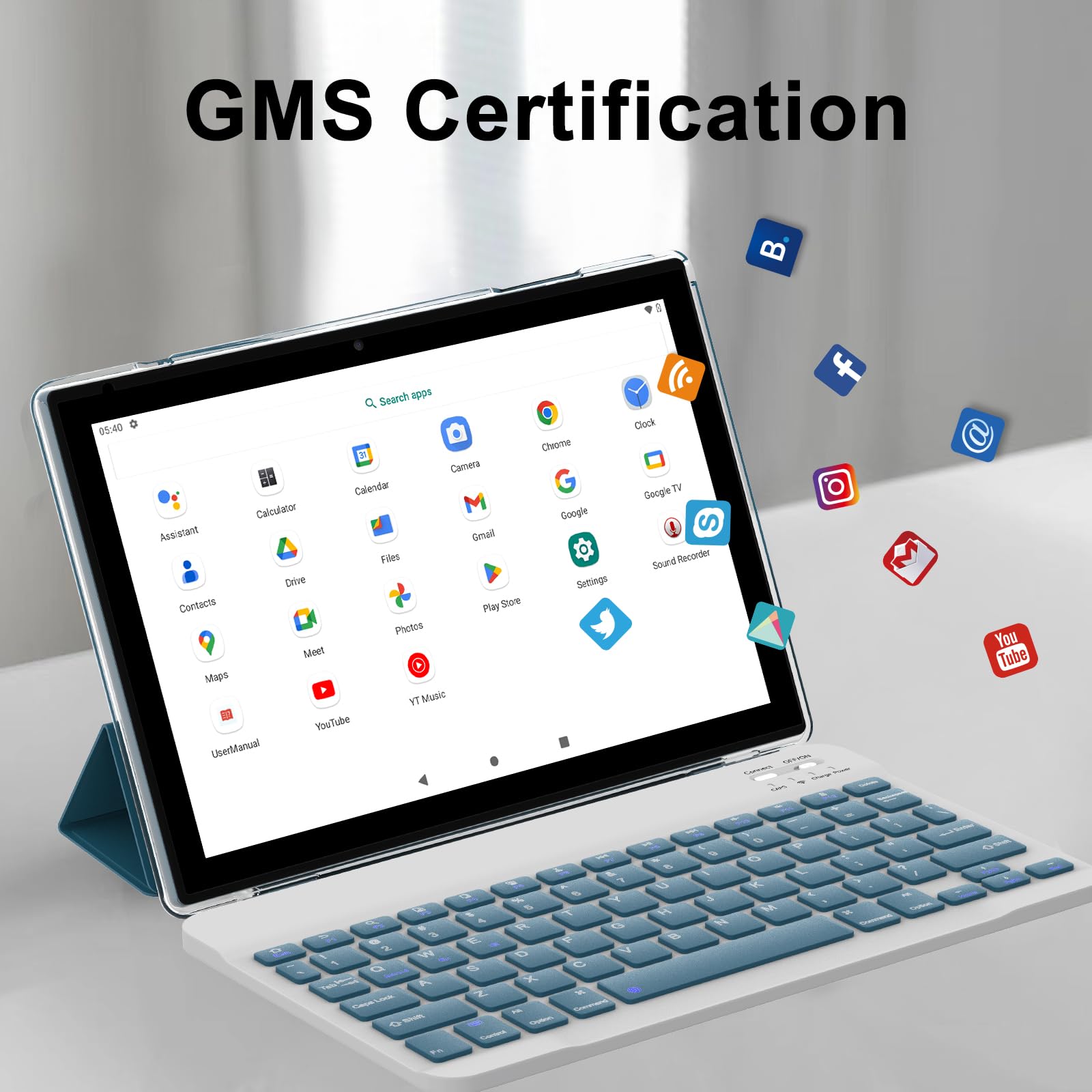 Amazon.com : CUPEISI Android 15 Tablet 10.1 Inch 2 in 1 Tablets