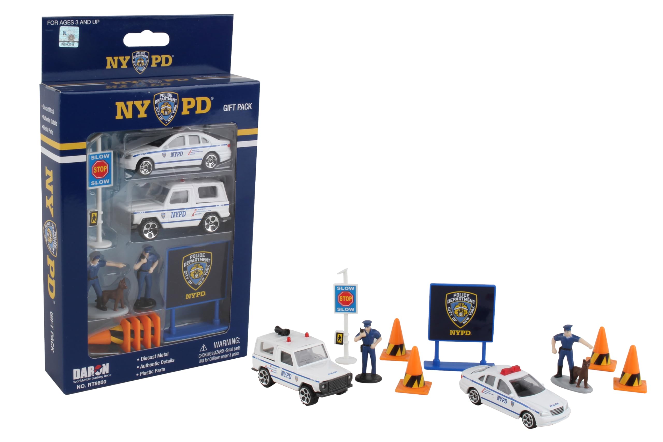 Amazon.com: Daron NYPD Gift Pack, 10-Piece, Inches : Toys & Games