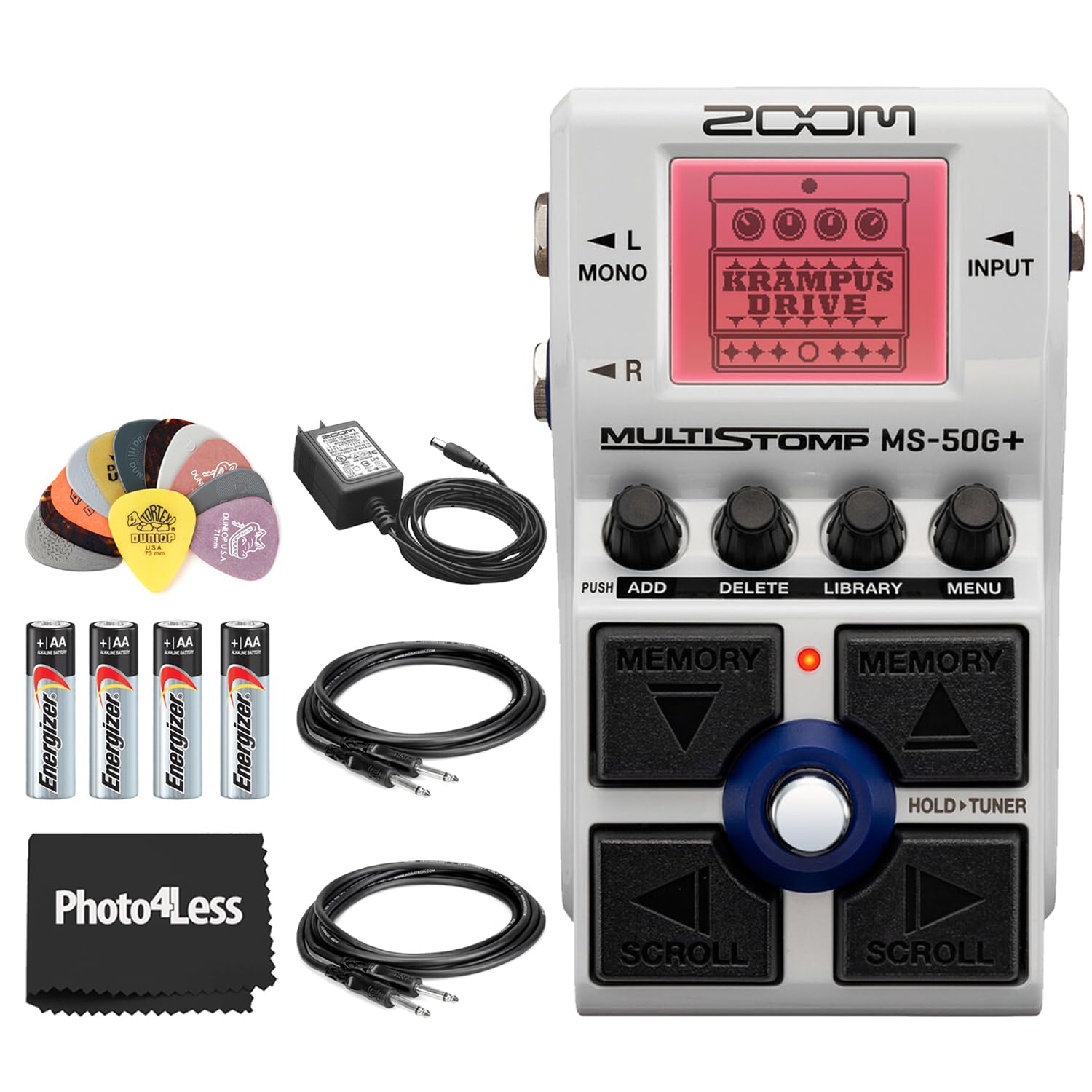 Amazon.com: Zoom MS-50G+ MultiStomp Multi-FX Guitar Pedal Bundle