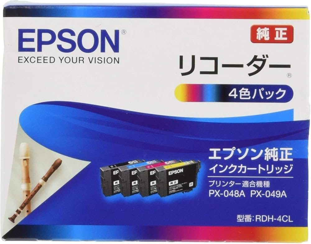 Amazon.co.jp: エプソン 純正 インクカートリッジ リコーダー RDH-4CL