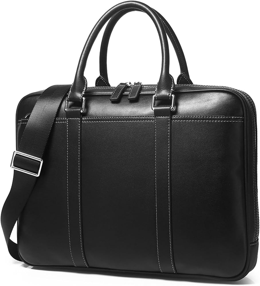 Amazon.co.jp: [Achiyu] 本革ビジネスバッグ 革ブリーフケース 自立